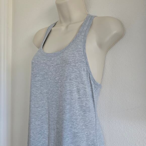 Lululemon Restore & Revitalize Maxi Jersey Dress Heathered Gray-8 Pima Cotton - Picture 5 of 11